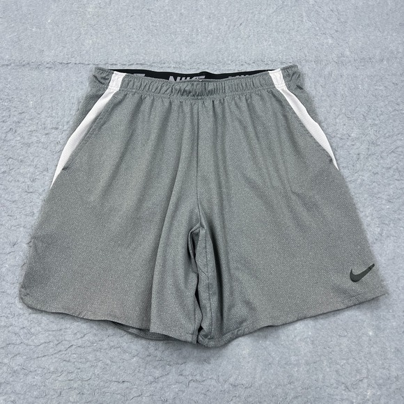 Nike Dry Shorts Mens XXL Gray Dri Fit  9" Athletic 4.0 Training Gym Sport 890811 - Picture 1 of 13